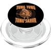 Italian Brainrot Funny Viral Alpha Meme Tung Tung Tung Sahur Italian Brainrot Meme (SU DIETRO) PopSockets PopGrip per MagSafe