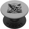Demonique Tees and Ars Goetia Demon Gift Coda di serpente Marchosias, Furia impennata PopSockets PopGrip Adesivo