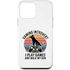 Dog Lover Gamer Introvert Retro Sunset Custodia per iPhone 12 mini Gioco introverso Gioco E Cammino Il Mio Cane