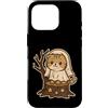 ghost cat stump stars cute Halloween pum Custodia per iPhone 16 Pro Gatto fantasma su moncone con stelle