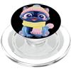 Bookworm Teacher Theme Library Reader Gr Baby Lamb Libro Aperto Lettura Amante Animali Grafica Pecora Rotonda PopSockets PopGrip per MagSafe