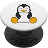 Penguin Polar Shirts Pinguino carino PopSockets PopGrip Adesivo