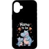 Mommy Hippopotamus Birthday Mother's Day Custodia per iPhone 16 Plus Mama to Be Funny Ippopotamo Mamma Mamma Madri Regalo Donne Ragazze