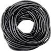 Glowster Fascia per avvolgere cavi a spirale, diametro 4 mm x lunghezza 10 m, colore nero, ideale per organizzare e proteggere i cavi.
