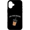 Retro Coffee Gifts Co Custodia per iPhone 16 Caffè ghiacciato sugli amanti del caffè retrò rocce