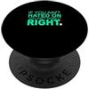 Matching Light Teal Aqua Color Graphic T Colore verde acqua chiaro Hated & Doing It Right Light Teal Aqua PopSockets PopGrip Adesivo