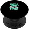 Matching Light Teal Aqua Color Graphic T Grafica verde acqua acqua chiaro Hustle To The Stars Teal Aqua PopSockets PopGrip Adesivo