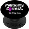 Grandio Design Political Sarcasm Humor Titolo delle notizie sul femminismo femminista politicamente corretto PopSockets PopGrip Adesivo