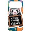 Funny Ferret Friend Custodia per iPhone 17 Pro Max My Best Friend Is A Ferret - Simpatici furetti retrò anni '90