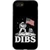 Modern Moon Exploration Science Apparel Custodia per iPhone SE (2020) / 7/8 Luna Astronauta Dibs Artemide Missione Lunare Spazio Scienza Arte