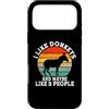 I Like Donkeys And Maybe Like 3 People. Custodia per iPhone 17 Pro Max Mi piacciono gli asini e forse piace 3 Persone Retro Vintage