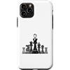Chess Strategy Brain Sports Board Game K Custodia per iPhone 11 Pro Scacchi con personaggi storici