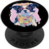 Space Lover Kawaii Whimsical Portrait Gr Carino Alien Fantasy Personaggio Ritratto Grafico Arancione Rosa PopSockets PopGrip Adesivo