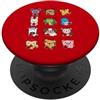 Cute Chinese Zodiac Lunar New Year Tees Simpatico segno zodiacale cinese regalo di Capodanno lunare PopSockets PopGrip Adesivo