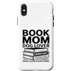 Dog Lover Reading Books Custodia per iPhone X/XS Prenota mamma amante dei cani libri cani prima di tutto