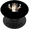 Funny Aussie Meme Dog Designs Australian Shepherd 67 Meme Occhiali da sole Humor Dog Lover PopSockets PopGrip Adesivo