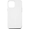 Classic Trends Pastel Cute Colors Custodia per iPhone 12 Pro Max Righe Bianco e Grigio chiaro Linee Verticali