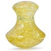 CRYSTALLOVE Fungo Gua Sha - pietra per massaggio facciale - ambra limone - forma di fungo - per viso, occhi, gonfiore della pelle del viso - pietra da massaggio