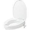 SecuCare - Sollevatore WC adattabile per adulti, facile installazione e trasportabile. Nessun montaggio richiesto. Altezza 6 cm, colore Bianco