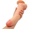PRIMUZ Śéșșuālī Gīọçắttọlī 25Cm Dìđò Rềắlistiçø Uomo Sīlicønè Péņę Dìđò Rềắlistiçø Morbido per Uomo Largo Xxl RěāḷĚ Fãllø Rềắlistiçø con Věňě con Věntôså ḊìdḷØ Femminile con Věntôså