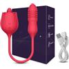 NURCIX Vibratore Vibratore a forma di fiore G Spot Vibratore intimo capezzolo Vibratore leccata orale Vibratore clitoride Potenti giocattoli sessuali Per donne