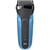 Braun Series 3 310 s Wet&Dry Rasoio Elettrico Ricaricabile, Rasoio da Barba Per Uomo, Blu