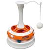 Ferplast Gioco Gatto Interattivo TORNADO, Giostra con Peluche e 2 Palline Incluse, Giocattolo Gatto Elettronico con Piedini Antiscivolo, Ø 24 x 34 cm