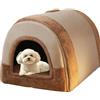 GGoty Grande cuccia per cani 2 in 1, calda, per interni, XL, XXL, cuccia per animali domestici da interni, con manico, anti ansia, cuccia per cani e gatti, lussuosa cuccia calmante per cani, cuccia