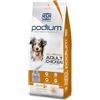 PODIUM - 14 Kg di Crocchette per Cani Adulti Tutte le Razze al Pollo - Alimento Completo e Bilanciato, Alta Digeribilità con FOS MOS e Lieviti, Supporto Metabolismo e Vitalità Quotidiana