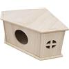 Stibtmr Case e habitat per criceti, Casa per ricci | Habitat per piccoli animali | Parco giochi per capanne in legno, habitat per piccoli animali, robuste forniture naturali per gerbilli e porcellini d'