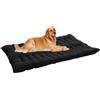 ping bu Materasso calmante per cani extra large, lavabile, anti-ansia, per cani di taglia media e grande (nero, 80 x 55 cm)