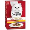 Gourmet PURINA GOURMET Mon Petit Duetto Intense cibo per gatti bagnato, mix di varietà, confezione da 8 (8 x 6 bustine da 50 g)