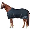 Horses, Coperta da Paddock per Cavallo Turnout 200 gr, Impermeabile, Imbottita, Resistente, con Cinghie ad Incrocio, Blu 162 cm