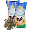 Millstore Erba medica pellettata per Cavalli, Ovini, Polli, Conigli e Bovini (2 sacco da 25 kg)
