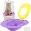 DAWCBVJQ Addestratore Per WC Per Gatti,Kit Addestramento Lettiera Per Gatto WC - Design Sicuro Riutilizzabile Facile Da Pulire Per Viaggio Cuccioli Animali Domestici