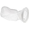 vhbw Calza filtrante Universale Compatibile con acquari, Piscine, Skimmer - Sacchetto filtrante, Poliestere, 18 x 45 cm, 150 Micron, Bianco