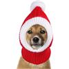 DONGKER Cappello Natalizio Cane, Cappelli per Animali Invernale Lavorato a Maglia, Snood per Babbo Natale Cane per Collo e Orecchie, Caldo per Cani di Piccola e Media Taglia