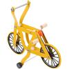 SUPVOX Giocattolo per Pappagallo a Bici per Addestramento Intelligente Giallo | Metallo e Plastica, Design Creativo Dai Colori Vivaci, Facile da Spostare e Riporre