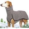 Generico Cappotto Whippet | Cappotto con levrieri tinta unita | Maglione Whippet elasticizzato | Maglione per animali domestici levrieri caldo autunno inverno per feste di vacanza di cani di