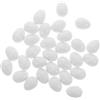 PRETYZOOM 30 Pezzi Uova Finte Pappagallo Piccole 15,6x21,4mm in Plastica Solida per Forniture Schiusa e Addestramento Uccelli, Accessori per Allevamento e Incubazione Pappagalli