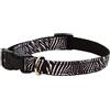 ZOOLESZCZ Collare per cani in nylon regolabile con fibbia a clip per cani di taglia piccola - media (ZEBRA)