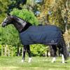 e EQUITYUM Coperta Box Pervinca 400g, Coperta di Ottima Fattura, Utile per Proteggere il Cavallo dagli Sbalzi di Temperatura (120 cm, Blu) (128 cm, Blu)