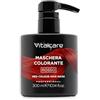VITALCARE | Maschera Colorante Capelli, Ravvivante e Tonalizzante, Colore Rosso, Senza Ammoniaca, 300 ml