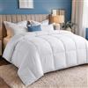 Utopia Bedding Piumone, Primavera/Estivo Piumino, Piumino Leggero, Trapunta Primavera/Estivo 100% Microfibra in Fibra Cava (Primavera/Estivo) (Bianco, 180x200 cm)