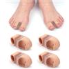 Gosknor 4pz Separatori per Dita dei Piedi, Distanziatori Dita dei Piedi in Gel Correct Toes con 2 Passanti Raddrizza Dita a Martello Correttore Dita Sovrapposte Allineatori Dita Piedi per Donne Uomini