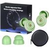 Generico Tappi for Le Orecchie Huzinite Con Cancellazione Del Rumore, Tappi for Le Orecchie Ultra Morbidi Riutilizzabili E Lavabili Da 50 Db for Dormire, Viaggiare, Sensibilità Al Rumore(Pink,Gift box)