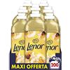 LENOR Ammorbidente Lavatrice Concentrato, 200 Lavaggi (8x25), Oro e Fiori Di Vaniglia, per una Freschezza Ottima e una Morbidezza ispirata alla Natura