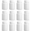 Elandy Portapillole rotonde in plastica, 12 pezzi, per pillole, pillole, esche, colore: bianco