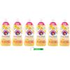 Beni Culinari 6 ammorbidenti concentrati Chanteclair, fiori d'arancio e narciso, 90 lavaggi, 1800 ml + portachiavi Beni Culinari