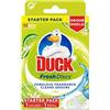 Duck Fresh Discs - Starter kit detergente per WC, combatte le macchie che causano germi, previene l'accumulo di calcare, 1 supporto + 1 tubo di ricarica
